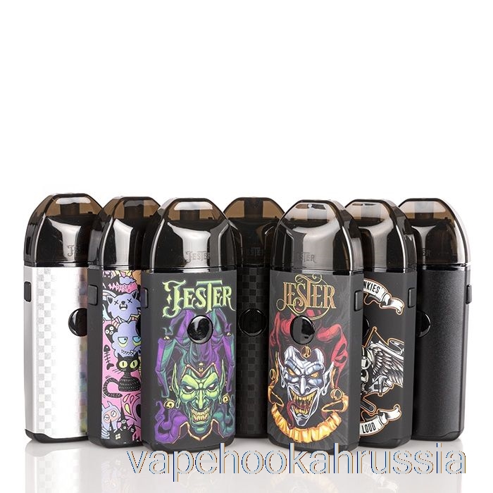 Vape Juice Vapefly Jester Pod System Meshed Edition - серебро (углеродное волокно)